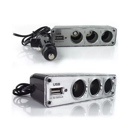 USB rozbočovač do auta cigaretovej prípojky USB rozbočovač do auta cigaretovej prípojky