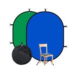   Hakutatz Chroma Key - skladacie pozadie 2v1, zelené/modré 150cm*100cm 
