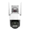 Titan 360° 5MP WiFi vonkajšia PTZ bezpečnostná kamera – iCSee, nočné videnie, sledovanie pohybu, IP66, biela-čierna Titan 360° 5MP WiFi vonkajšia PTZ bezpečnostná kamera – iCSee, nočné videnie, sledovanie pohybu, IP66, biela-čierna