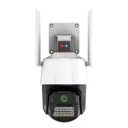 Titan 360° 5MP WiFi vonkajšia PTZ bezpečnostná kamera – iCSee, nočné videnie, sledovanie pohybu, IP66, biela-čierna Titan 360° 5MP WiFi vonkajšia PTZ bezpečnostná kamera – iCSee, nočné videnie, sledovanie pohybu, IP66, biela-čierna