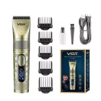 VGR V-659 Profesionálny strihací strojček – s keramickou a práškovo-metalurgickou čepeľou, nastavenie Zoom Wheel, IPX7 vodotesný, 6500–7500 ot./min, 300 minút prevádzky VGR V-659 Profesionálny strihací strojček – s keramickou a práškovo-metalurgickou čepeľou, nastavenie Zoom Wheel, IPX7 vodotesný, 6500–7500 ot./min, 300 minút prevádzky