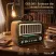 Golon RX-075D Retro USB rádio – solárne nabíjateľné s elegantným dreveným dizajnom