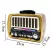 Golon RX-075D Retro USB rádio – solárne nabíjateľné s elegantným dreveným dizajnom