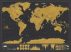 Škrabacia  mapa sveta, cestovanie svetom  holm0113