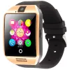 AlphaOne Q18 SmartWatch Black-Gold so zaobleným displejom a SIM kartou AlphaOne Q18 SmartWatch Black-Gold so zaobleným displejom a SIM kartou