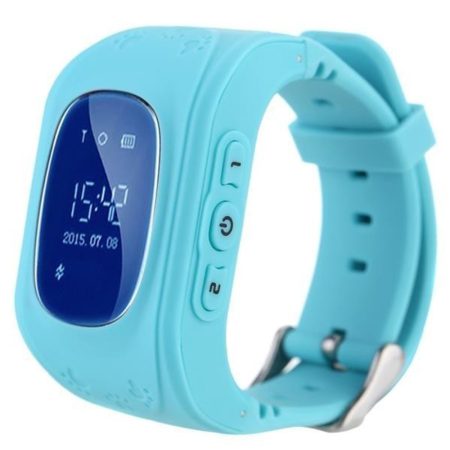 Bass q50 kid smart hodinky, modré Detské inteligentné hodinky GPS lokátorom
