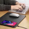 Bezdrôtová nabíjačka Qi pre mobilné telefóny s podložkou na myš Bezdrôtová nabíjačka Qi pre mobilné telefóny s podložkou na myš
