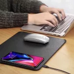   Bezdrôtová nabíjačka Qi pre mobilné telefóny s podložkou pod myš