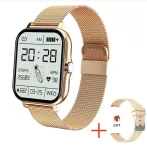   Rose gold inteligentné hodinky Lige ,darček silikónovým remienkom