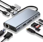 USB Type-C HUB – 11-portový adaptér