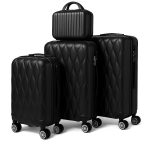   Prémiová 4-dielna sada čiernych kufrov – ľahké, odolné a štýlové na cestovanie