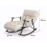 RelaxRocker svetlobiele hojdacie kreslo