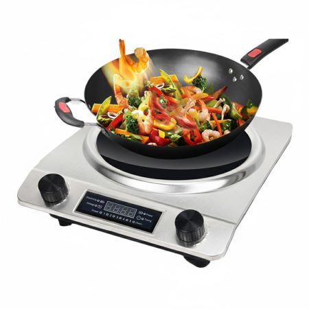 CityWok Prenosná Indukčná Varná Doska – 3000W, Dotykový Displej, Kompaktné Nerezové Prevedenie