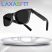 LAXASFIT Bluetooth inteligentné okuliare – S filtrom modrého svetla, na bezdrôtové hovory + darčeková čistiaca handrička