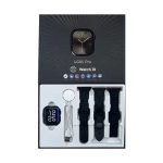   LG85 PRO Inteligentné hodinky, čierne – s 3 silikónovými remienkami
