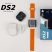 ZTfit DS2 Smart hodinky + bezdrôtové slúchadlá – s čiernym a oranžovým remienkom