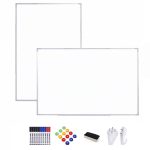   Obojstranná magnetická tabuľa 90 × 120 cm – stierateľná a na zavesenie na stenu, ideálna do domácnosti, kancelárie aj školy