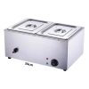 Elektrický ohrievač jedla – s dvoma nádobami, z nehrdzavejúcej ocele
