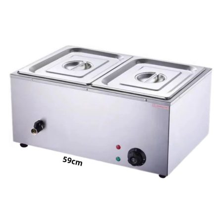 Elektrický ohrievač jedla – s dvoma nádobami, z nehrdzavejúcej ocele