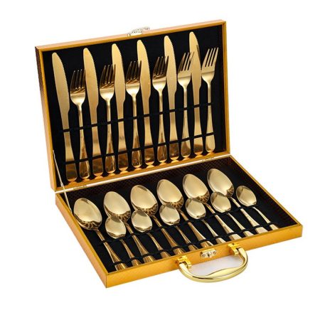 24-dielny zlatý príborový set