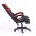 RACING PRO X Herná stolička s podnožkou -červeno čierná 