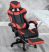 RACING PRO X Herná stolička s podnožkou -červeno čierná 