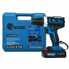 Súprava vŕtačky a skrutkovača Rextool s množstvom príslušenstva, upínacím nástavcom a 2×96 V akumulátormi Súprava vŕtačky a skrutkovača Rextool s množstvom príslušenstva, upínacím nástavcom a 2×96 V akumulátormi
