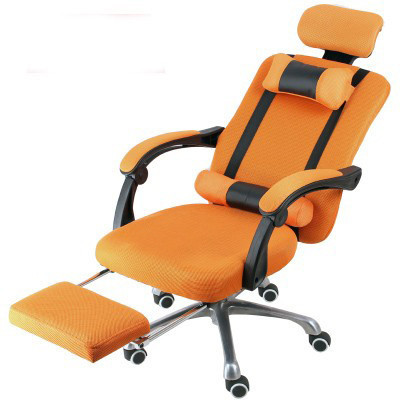 Prezidentská stolička s podnožkou -oranžová