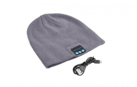 Bluetooth šedá čiapka Bluetooth šedá čiapka