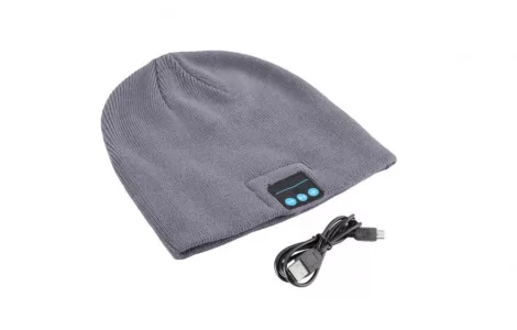 Bluetooth šedá čiapka Bluetooth šedá čiapka