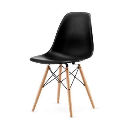 4x Dizajnové moderné jedálenské stoličky do vašej kuchyne alebo môžu byť klenotom obývacej izby-čierná
