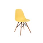   4xDizajnové moderné jedálenské stoličky do vašej kuchyne alebo môžu byť klenotom obývacej izby-žltá