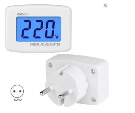 AC 110V-220V Digitálny voltmeter - štandard EÚ s LCD displejom AC 110V-220V Digitálny voltmeter - štandard EÚ s LCD displejom