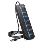 USB 3.0 rozbočovač so 7 portmi