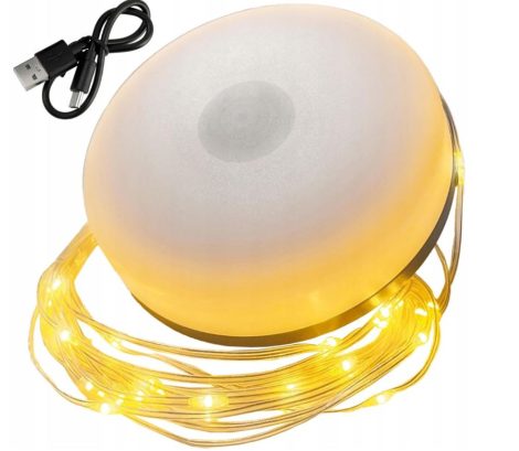 Akumulátorová LED kempingová lampa s 10 m vstavaným LED pásikom – Teplé svetlo, vodotesnosť IPX4 Akumulátorová LED kempingová lampa s 10 m vstavaným LED pásikom – Teplé svetlo, vodotesnosť IPX4