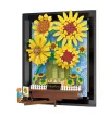 Van Gogh Slnečnice – 3D Stavebnica Obrazu (s Rámom) | Umelecký Model Dekorácie – 1277 dielikov