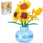  Balody Slnečnica – Stavebnica Mini Blocks s kvetinovou vázou (559 ks) – Funkcia aromaterapie