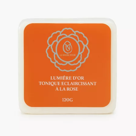 Savon Lumière d’Or – Rozjasňujúce a tonizujúce ružové mydlo na pleť (120 g) Savon Lumière d’Or – Rozjasňujúce a tonizujúce ružové mydlo na pleť (120 g)