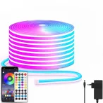 Flexibilný RGB LED neonový pás 1x10 m – aplikácia + diaľkové ovládanie, synchronizácia s hudbou, IP67 Flexibilný RGB LED neonový pás 1x10 m – aplikácia + diaľkové ovládanie, synchronizácia s hudbou, IP67