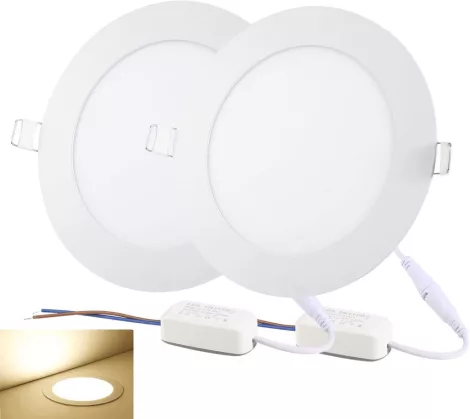 NRGDILY R12WW Sada stropných vstavaných reflektorov LED - 12W, 3000K teplá biela (2 ks)