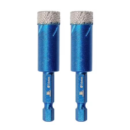 BRSCHNITT Sada suchých diamantových vrtákov 14 mm - 2 ks/balenie, šesťhranná stopka BRSCHNITT Sada suchých diamantových vrtákov 14 mm - 2 ks/balenie, šesťhranná stopka