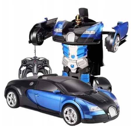 Robotické auto Bugatti s diaľkovým ovládaním a efektom plameňa vytvoreným parou Robotické auto Bugatti s diaľkovým ovládaním a efektom plameňa vytvoreným parou