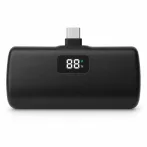 Mini USB-C powerbanka 5000 mAh s LCD displejom