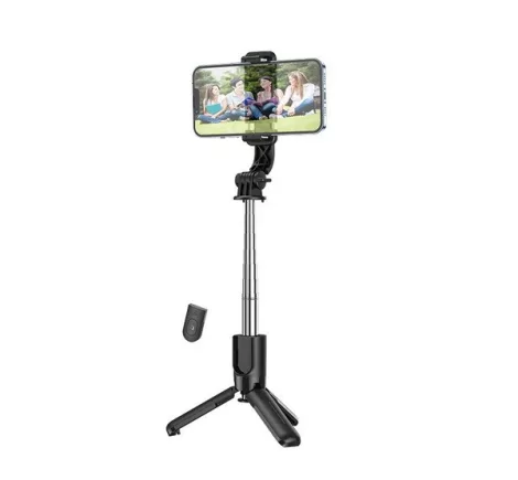 Hoco K17 Figure selfie tyč a statív s Bluetooth diaľkovým ovládaním – čierna, 600 mm Hoco K17 Figure selfie tyč a statív s Bluetooth diaľkovým ovládaním – čierna, 600 mm