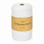 Biela makramé šnúra Forbell na kreatívne ručné práce, 2 mm × 300 m Biela makramé šnúra Forbell na kreatívne ručné práce, 2 mm × 300 m