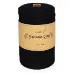 Čierna makramé niť Forbell na kreatívne ručné práce, 2 mm × 300 m Čierna makramé niť Forbell na kreatívne ručné práce, 2 mm × 300 m