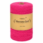 Ružová makramé niť Forbell na kreatívne ručné práce, 2 mm × 300 m Ružová makramé niť Forbell na kreatívne ručné práce, 2 mm × 300 m