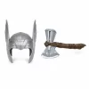Vikingský kostýmový set Thor s okrídlenou prilbou a svietiacou hračkárskou sekerou, 2-dielny Vikingský kostýmový set Thor s okrídlenou prilbou a svietiacou hračkárskou sekerou, 2-dielny