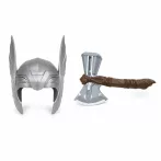 Vikingský kostýmový set Thor s okrídlenou prilbou a svietiacou hračkárskou sekerou, 2-dielny Vikingský kostýmový set Thor s okrídlenou prilbou a svietiacou hračkárskou sekerou, 2-dielny