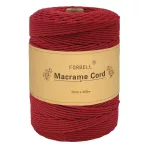 Forbell Bordó makramé niť na kreatívne ručné práce, 3 mm × 300 m Forbell Bordó makramé niť na kreatívne ručné práce, 3 mm × 300 m